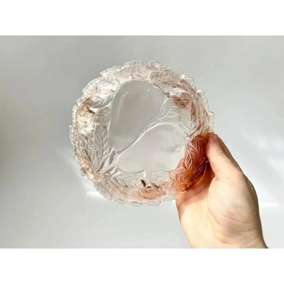 Pink Jeannette Depression Glass Sweet Pear Foliage 1930's Decorative Pressed Gla - Picture 3 of 10